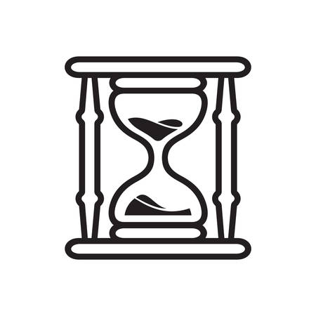 Hourglass - sand clock vector iconのイラスト素材