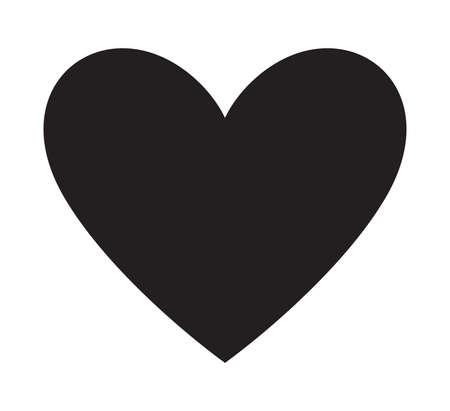 Black Heart vector iconのイラスト素材