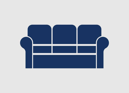 Sofa vector iconのイラスト素材