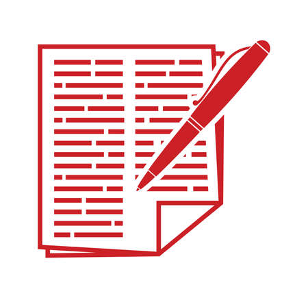 Contract sheet vector Iconのイラスト素材
