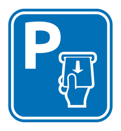 Parking card vector iconのイラスト素材