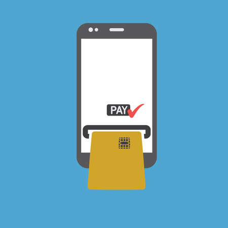 Mobile payments vector illustrationのイラスト素材