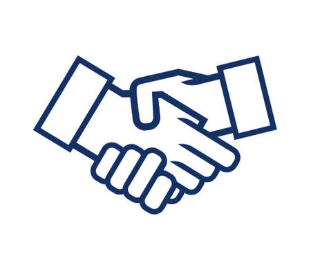 Business handshake vector iconのイラスト素材