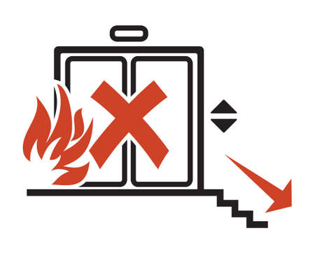 Fire Exit Signのイラスト素材