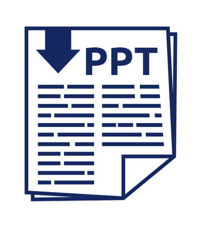 PPT vector iconのイラスト素材