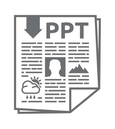 PPT vector iconのイラスト素材