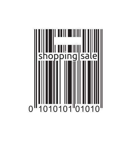Shopping sale bar code labelのイラスト素材