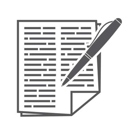 Contract sheet vector Iconのイラスト素材