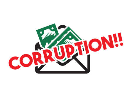 Stop corruption vector signのイラスト素材