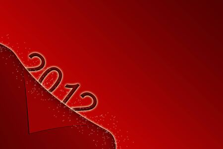 festive card in letter formの写真素材