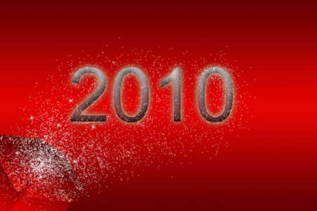 festive card in red の写真素材