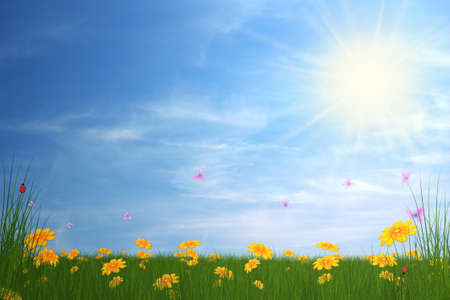 spring card illustration