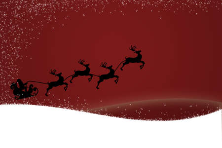 Christmas card with santaの写真素材