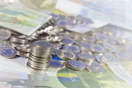 Swiss moneyの写真素材