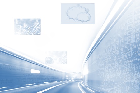 Blue internet background