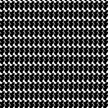 Knitted texture wool seamless pattern. White and black tartan plaid background. Texture from clothes, dresses, blankets, plaid, tablecloths, fabric, shirts, paper, bedding, textile products. Vectorのイラスト素材