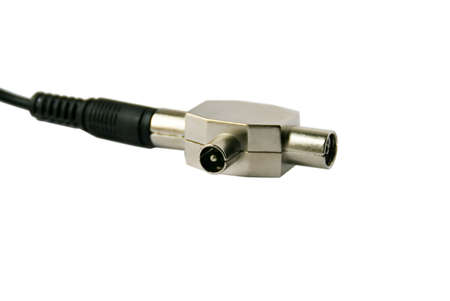 TV cable with Splitterの写真素材