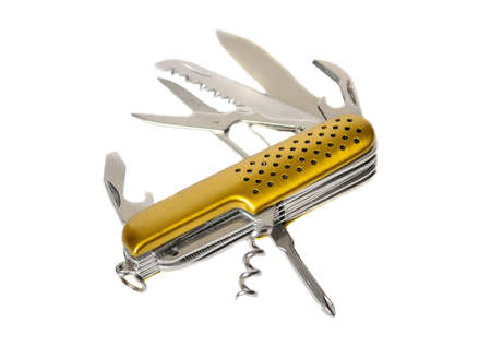 Multipurpose knife isolated on white