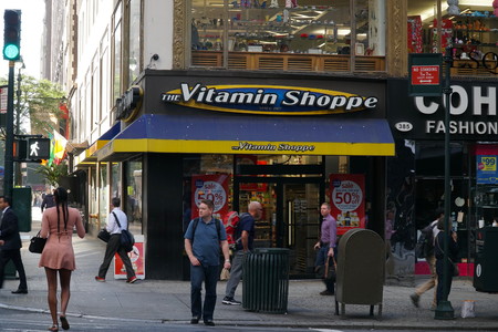 New York City - September 2016: Exterior Vitamin Shoppe store front. American, New Jersey based...