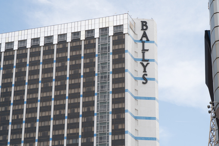 Las Vegas, Nevada - Circa 2017: Ballys hotel casino on the Las Vegas strip in Paradise, Nevada. Day time exterior photo of Indigo tower.のeditorial素材