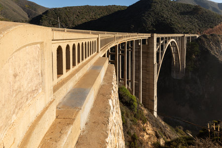 Bixby Bridge in Big Sur, California, United States of Americaの写真素材