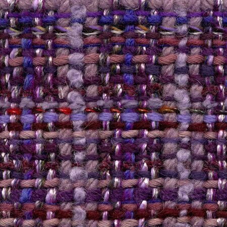 Closeup of handwoven fabric with patternの写真素材