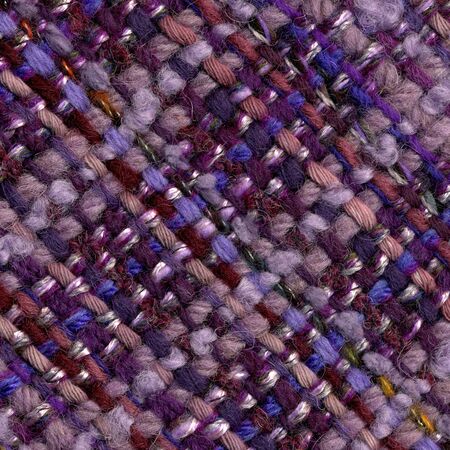 Closeup of handwoven fabric with patternの写真素材