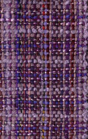 Closeup of handwoven fabric with patternの写真素材
