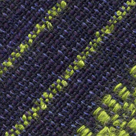 Closeup of handwoven fabric with patternの写真素材