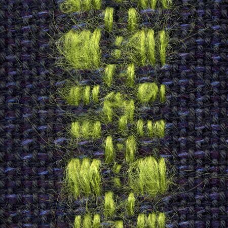 Closeup of handwoven fabric with patternの写真素材