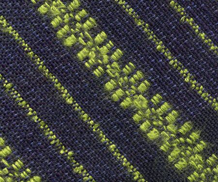 Closeup of handwoven fabric with patternの写真素材