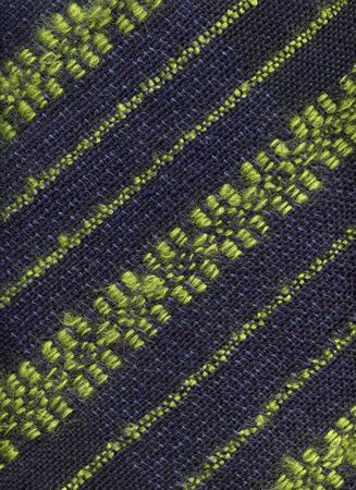 Closeup of handwoven fabric with patternの写真素材
