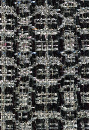Closeup of handwoven fabric with patternの写真素材
