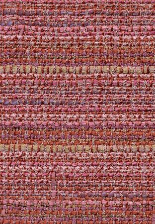 Closeup of handwoven fabric with patternの写真素材