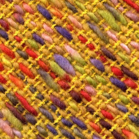 Closeup detail of handwoven fabricの写真素材