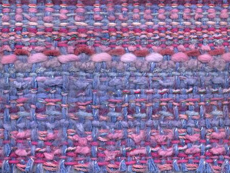 Closeup detail of handwoven fabricの写真素材