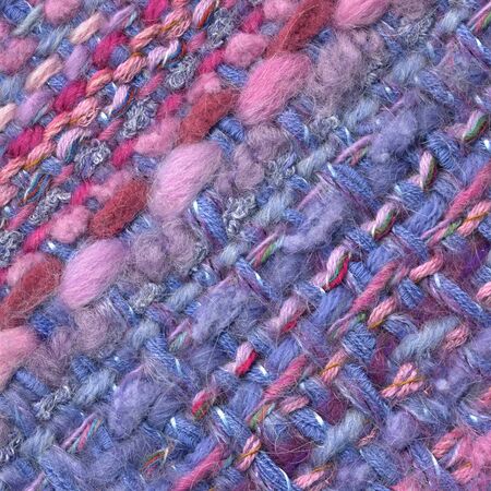 Closeup detail of handwoven fabricの写真素材