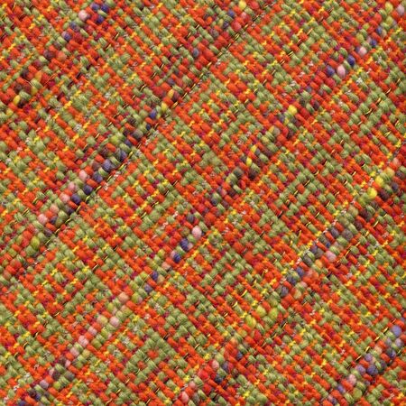 Closeup of handwoven fabric with patternの写真素材