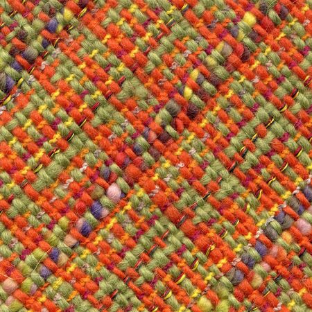Closeup of handwoven fabric with patternの写真素材