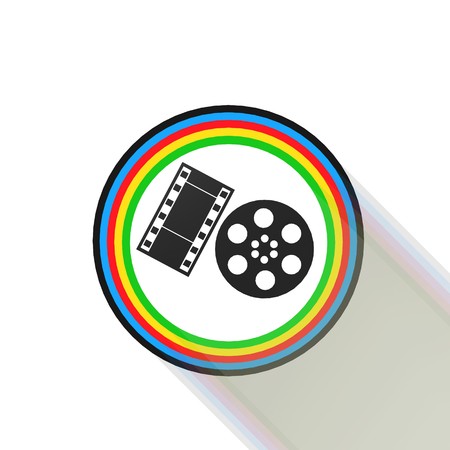 Cinema Film icon,sing,illustrationの写真素材