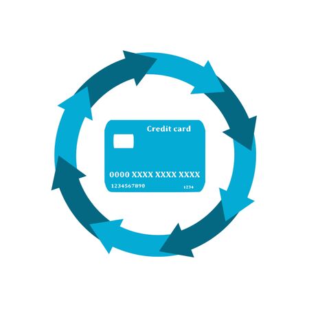 Credit cards icon,vectorのイラスト素材