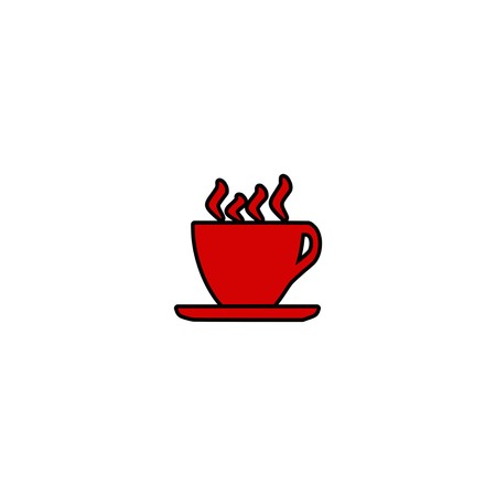 coffee and tea cups,sign,icon,3D illustrationの写真素材