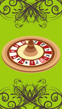 roulette, casino game, royal games,3D illustrationの写真素材