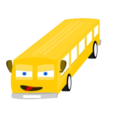 School Bus icon,sign,3D illustration