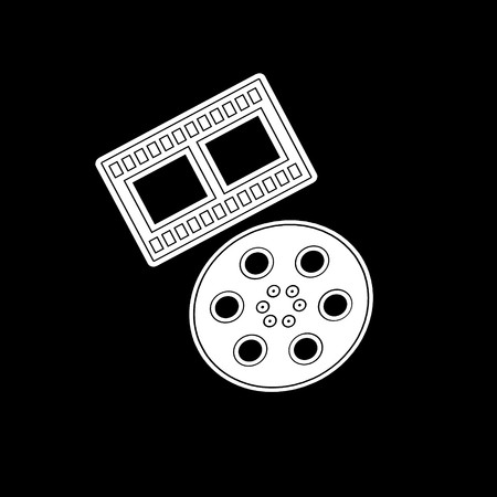 Cinema Film icon,sign,best 3D illustrationの写真素材