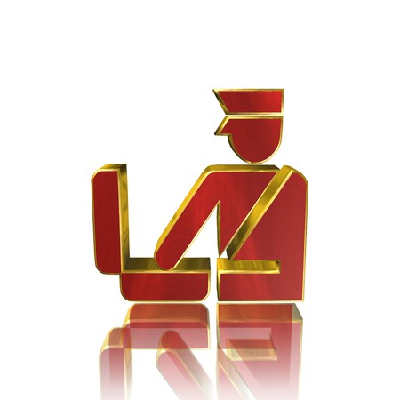 Customs,icon,sign,best 3D illustrationの写真素材