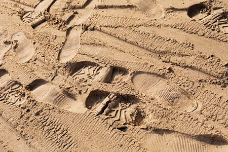 footprints in the sand