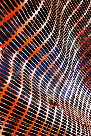 red plastic safety net for construction siteの写真素材