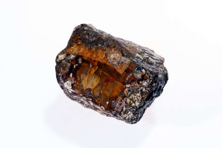 agate mineral gemstone on the white  background