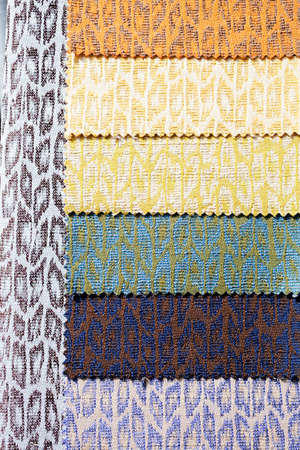 samples of upholstery fabrics for furniture coating